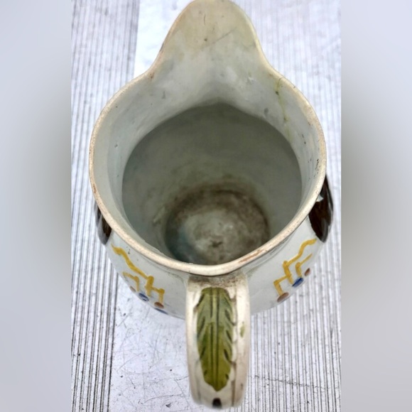 Vintage c. 1805 Admiral Nelson Captain Berry Prattware Pitcher Mug England - Picture 6 of 10